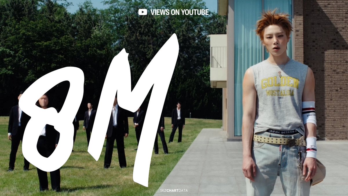 skzchartdata's tweet photo. "This &amp; That" M/V has now surpassed 8,000,000 (8M) views on YouTube. It is their 2nd fastest M/V to surpass this milestone!

#1 Chk Chk Boom — 9h 35min
#2 This &amp; That — 9h 41min 🆕🚚
#3 Do It — 9h 42min

▶️ https://t.co/gM4iOxQdBW

@Stray_Kids #StrayKids #스트레이키즈 https://t.co/Bm5kSIfsMx