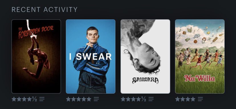 gorgeoustal's tweet photo. my #LastFourWatched i had a good run this week https://t.co/rwzkYCQJhb