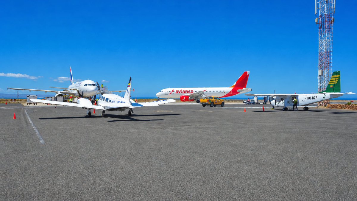 aerogalapagos's tweet photo. En el Aeropuerto Ecológico de #Galápagos operamos bajo los estándares internacionales del Sistema de Gestión de la Seguridad Operacional (SMS), gestionando riesgos, fortaleciendo la prevención y garantizando operaciones seguras en cada vuelo. ✈️🌿
#SMS #SafetyFirst https://t.co/hfzovwVLyC