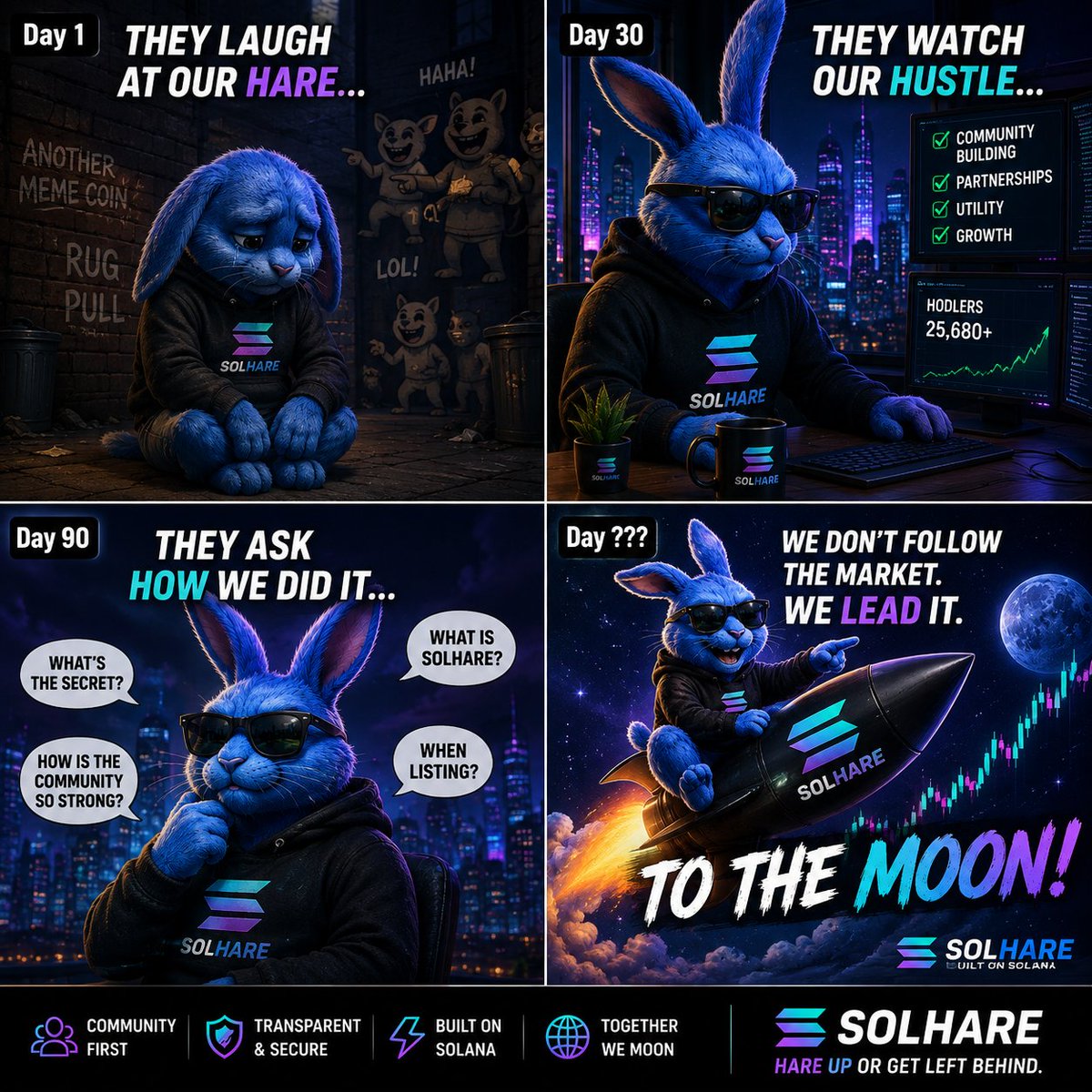 solhare1's tweet photo. 🐇 They laughed.
We kept building.
The race has only just begun.
HARE UP OR GET LEFT BEHIND. ⚡
🌐 https://t.co/Gi8M1iaYvO  https://t.co/BrHW3uTKrr