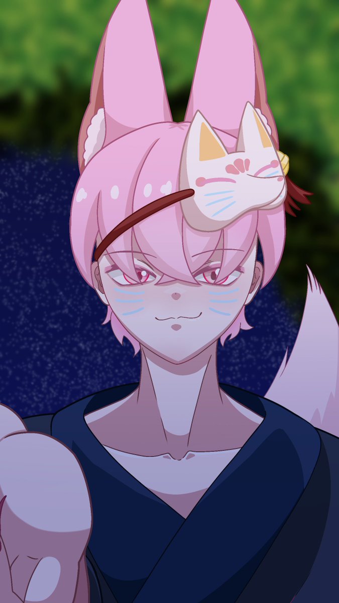feiwantfly's tweet photo. Have you ever heard of the fox spirit that can be summoned with chocolate? 
​#OC #FoxSpirit #DigitalArt #ArtistOnTwitter https://t.co/uwBoKnudhA