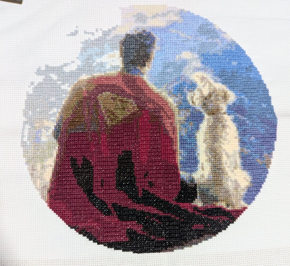 fromching's tweet photo. Superman &amp; Krypto

#クロスステッチ #crossstitch https://t.co/LXERisMC7B
