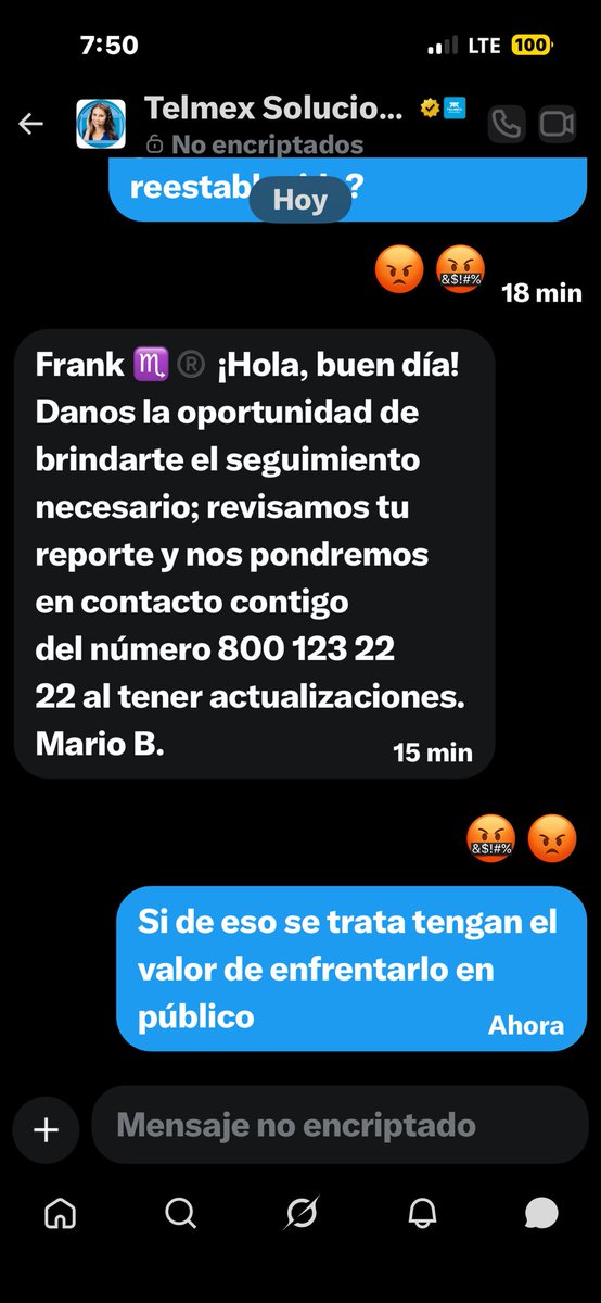 fmorarodriguez's tweet photo. @TELMEXSoluciona @Telmex @carlosslim @Carlos_Slim_D  Y ¿A esto le llama  resolver? Cuando quieran les doy una capacitación sin costo… https://t.co/ynXymf9th4