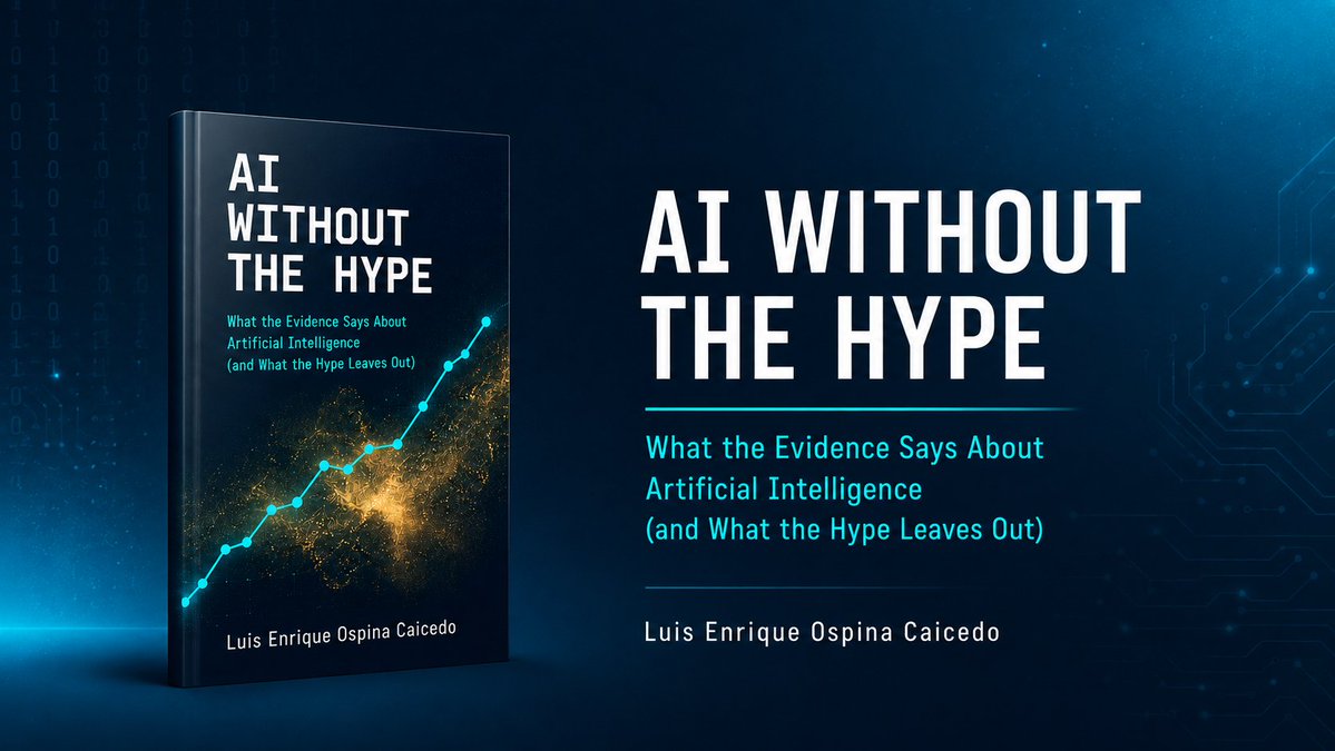 Datosfutbol5's tweet photo. A 2025 study measured 16 experienced developers using AI to code. They were 19% slower. And still walked away convinced they'd been 20% faster. That gap is what "AI Without the Hype" is about. available on Amazon KDP.and Apple Books https://t.co/bGgvBHbKnI
