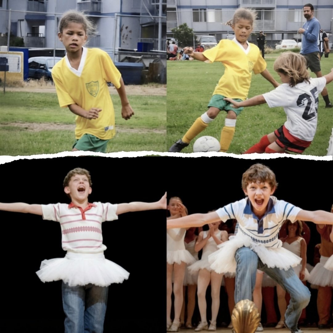 Xgenetics_007's tweet photo. Girl a football enthusiast and boy into ballet.Are these childhood pics of Zendaya and Tom Holland? https://t.co/qD1Wcg5NiG