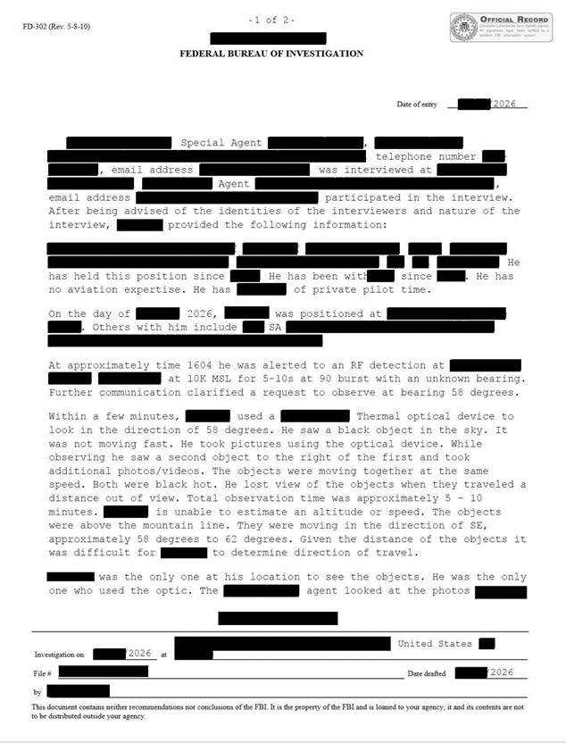 _halkyofu_'s tweet photo. 2026年にFBIが撮影した、最新のUFO…

UFO開示5弾の動画の中に、2026年撮影の
やつがあって、撮影したのは、FBIの特別捜査官で
場所は、アメリカの西部ってなってる

映像にはゆっくり動く2つのUFOが写ってるけど
正直そこまで鮮明じゃないので分かりにくい

ただ興味深いのが、この動画の報告書もあって
謎の電波を確認した後に、この物体が現れた
って書かれてる

UFOが謎の電波を出してるっていうことは
都市伝説的には言われてきたけど、
この報告書が正しければガチってことになる

#UFO #UAP #ufo #uap #alien #エイリアン