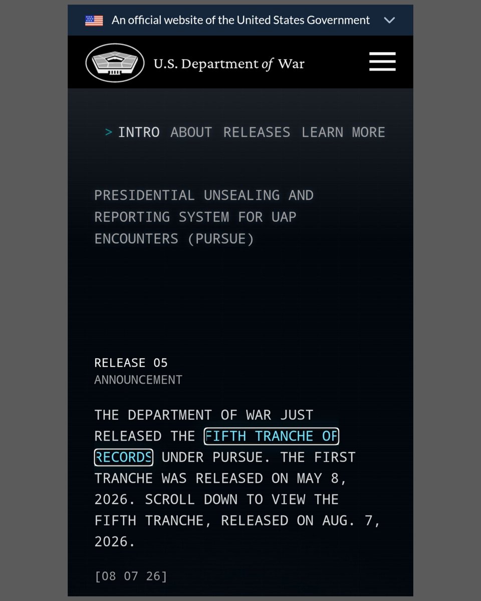 kabarufo's tweet photo. Pemerintah AS, melalui Departemen Pertahanan AS, kembali merilis dokumen-dokumen UFO ke publik.

Ini bagian kelimanya ⬇️⬇️

https://t.co/r0Z27DPVIA https://t.co/dD53D2MtTL