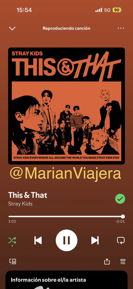 MarianViajera's tweet photo. @Stray_Kids Spotify

#StrayKids #스트레이키즈 #THIS_AND_THAT #This_and_That_BurningTime https://t.co/N0g91y2FHC