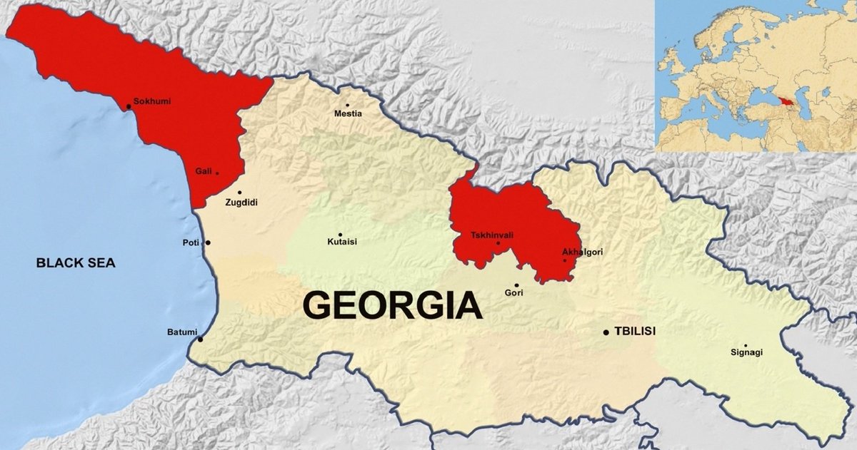 StratcomCentre's tweet photo. On this day in 2008, Russians invaded Georgia, killing over 1,000 people and commiting atrocities across the country.

Amid the invasion and for years after, Russian propaganda attempted to convince the world that it was actually Georgia started the war.

To this day, Russia still occupies 20% of the country.