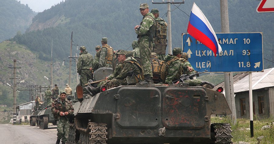 StratcomCentre's tweet photo. On this day in 2008, Russians invaded Georgia, killing over 1,000 people and commiting atrocities across the country.

Amid the invasion and for years after, Russian propaganda attempted to convince the world that it was actually Georgia started the war.

To this day, Russia still occupies 20% of the country.