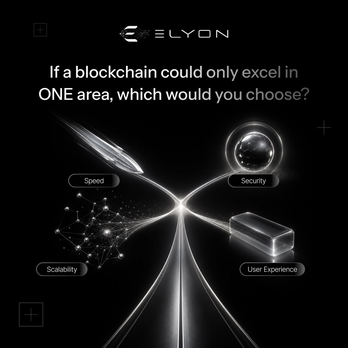 Elyon_Chain's tweet photo. If a blockchain could only excel in ONE area, which would you choose?
β‘ Speed
π Security
π Scalability
π€ User Experience
Cast your vote and share your thoughts.
#Elyon #Elyonchain #Web3 https://t.co/WNmvP2IJX4