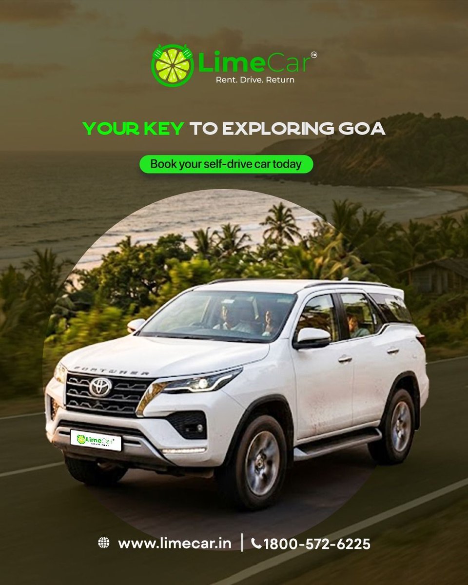 Limecar_Goa's tweet photo. The Best Goa Plans Start With One Decision.
Book your self-drive in 2 minutes.
Choose the right car first.
Everything else becomes easier.
No waiting.
No negotiating.
Just Goa, your way.
#Limecar #SelfDriveGoa #GoaRoadTrip #GoaTravel #DriveGoa #ExploreGoa #GoaDiaries https://t.co/eME3sFEQEG