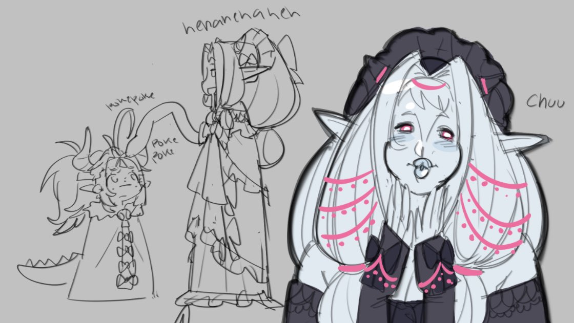 chknbunnyxd's tweet photo. okiiii~ everyone meet Pachuchum!!! she’s a royal guard but one hell of a friggin bummmmm https://t.co/rEnBcSedUo