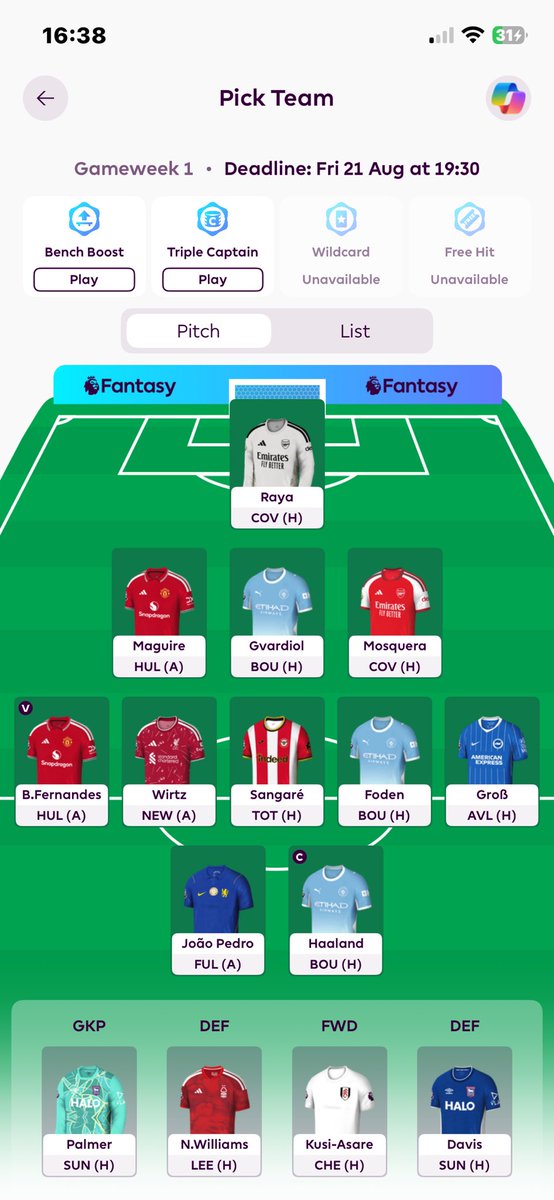 dejaymarkymark's tweet photo. @FPLMysterio How’s this looking https://t.co/Q5tYVJEK47