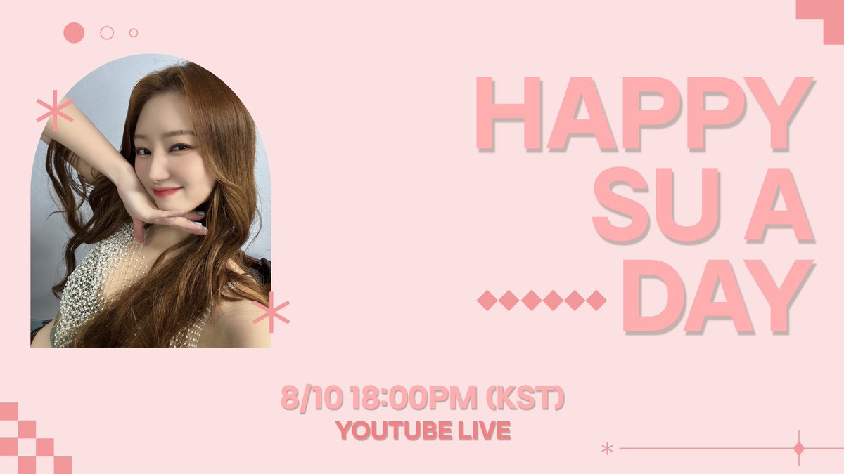 hf_dreamcatcher's tweet photo. [🌑] 2026년 8월 10일 오후 6시❤
드림캐쳐 유튜브에서 ‘HAPPY SU A DAY’ 방송이 진행됩니다🐥🎂🎉 

⭐본 방 사 수⭐ 

🔗 https://t.co/fuHB0ihnzd

#드림캐쳐 #Dreamcatcher #유아유 #UAU
#수아 #SUA
#HappySUAday https://t.co/ZfSxWCcF5r