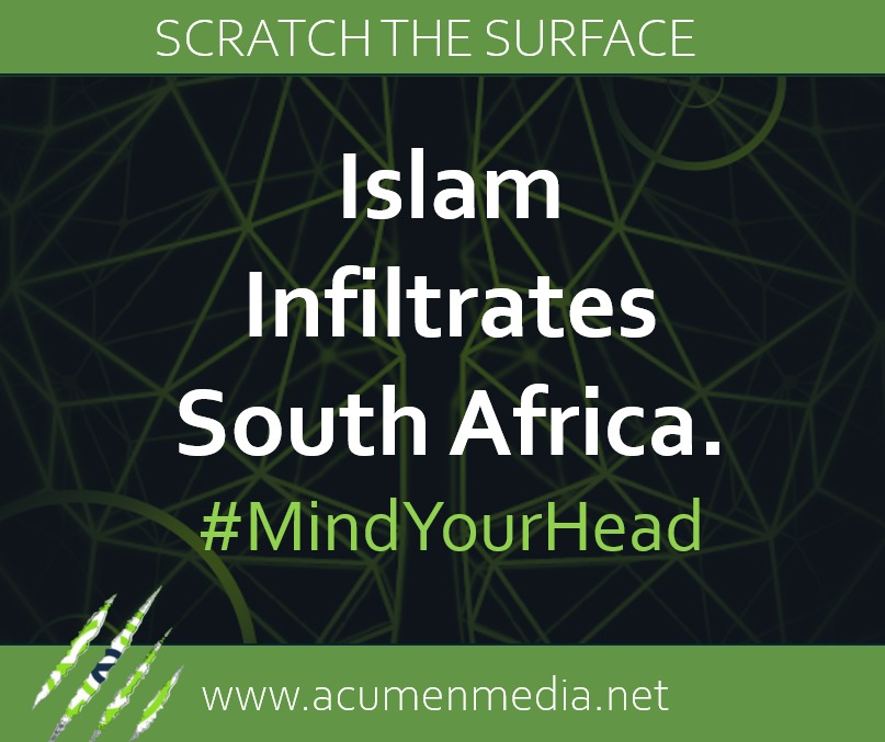 ThisIsAcumen's tweet photo. Listen to the latest Acumen Media podcast 🎧🟢
Islam Infiltrates South Africa. #MindYourHead ▶️ 
https://t.co/Kix1J9PNey
#AcumenMedia #scratchTheSurface https://t.co/f5s7nxgzaB