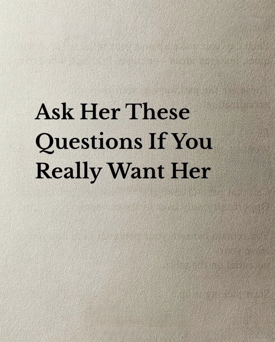 ALetterToMySons's tweet photo. Ask Her These Questions If You Really Want Her 

A Thread. https://t.co/6tnHER2PPf