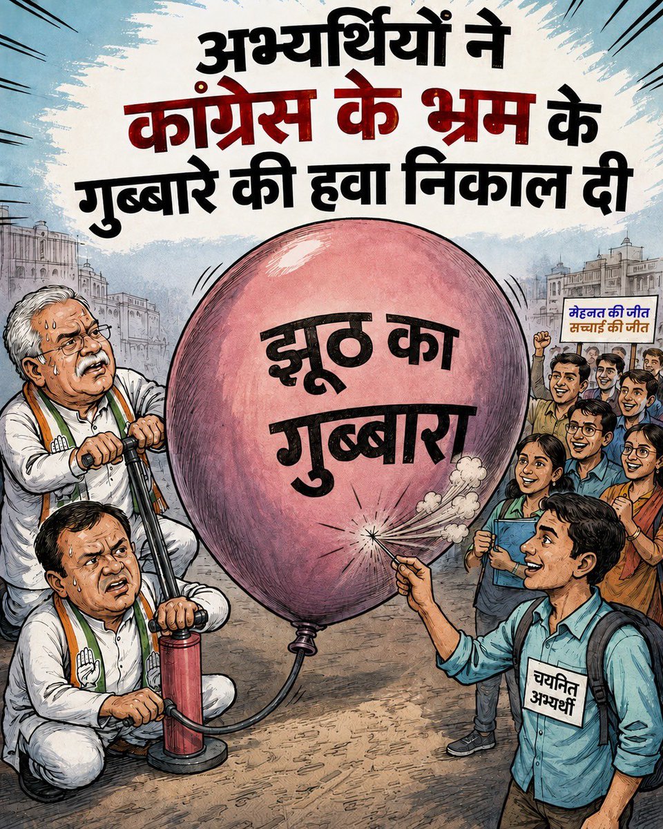 chitransh11's tweet photo. अभ्यर्थियों ने कांग्रेस के भ्रम के गुब्बारे की हवा निकाल दी।

#Congress_Exposed https://t.co/byMXORSjnc