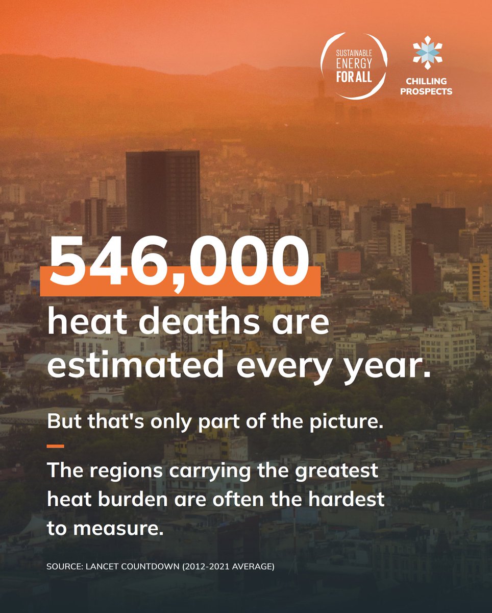 SEforALLorg's tweet photo. Europe &amp; North America are experiencing unprecedented #heatwaves. 

In Sub-Saharan #Africa, South #Asia &amp; Latin America, heat is not a seasonal event but a chronic condition, one that is getting worse, and where the deaths it causes go largely uncounted.
 https://t.co/7EPlWVOlPr https://t.co/qPTefy9Eoi