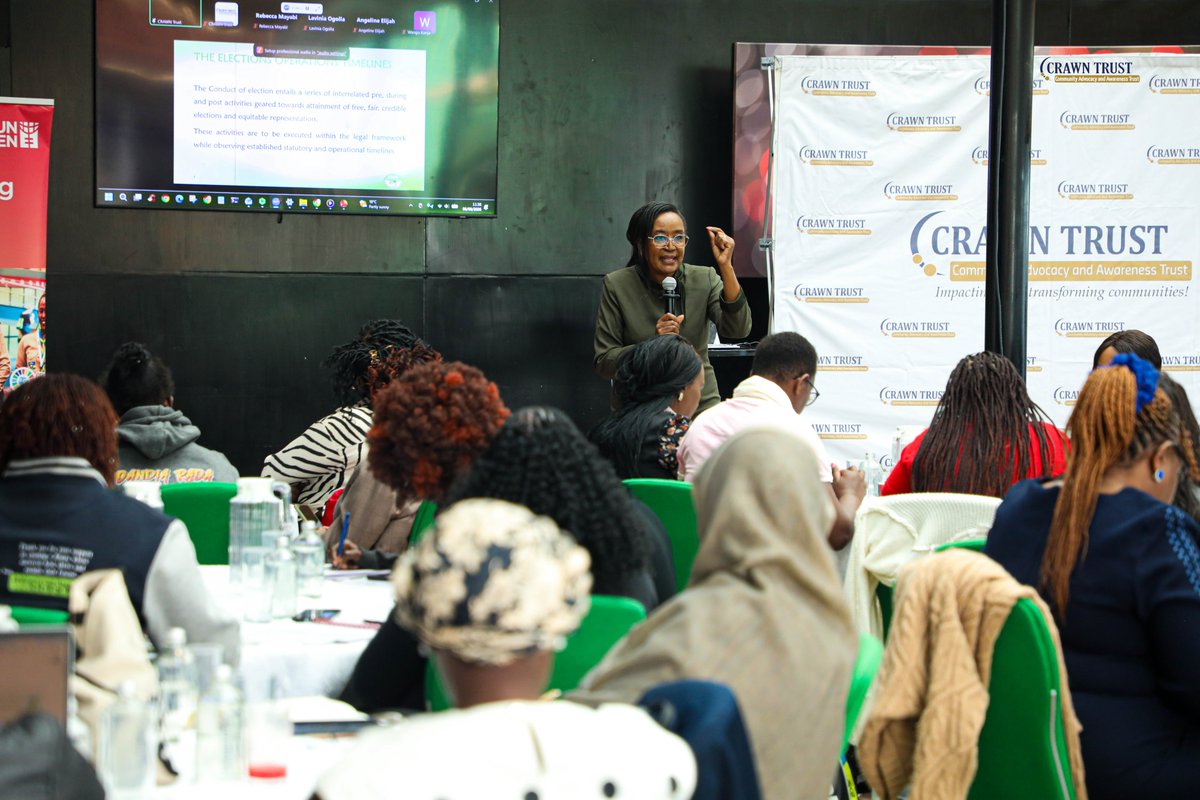 CREAWKenya's tweet photo. In partnership with @crawntrustkenya and @unwomenkenya , CREAW joined Women's Rights Organizations at the WROs Convening on Early Preparedness and Coordination for the 2027 General Elections to strengthen collaboration, align priorities  and develop a shared roadmap for advancing women's meaningful participation and leadership in the electoral process.

The discussions emphasized the importance of preparing early, responding to emerging political realities and working collectively to ensure women are not left behind as Kenya moves closer to the 2027 General Elections. By investing in coordinated action today, Women's Rights Organizations are laying the groundwork for a more inclusive, peaceful, and gender-responsive electoral environment.

#WomenInLeadership
