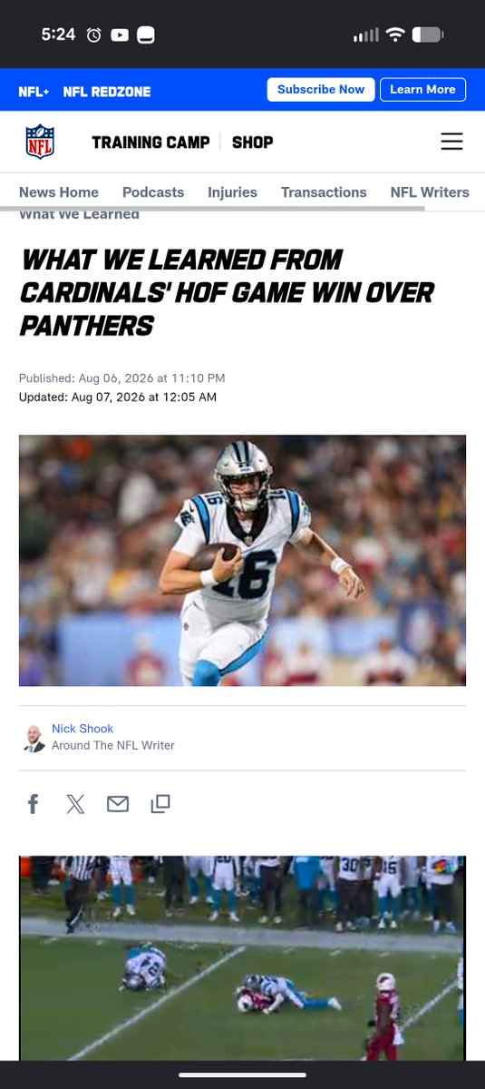 byr65357's tweet photo. @thenickshook you may want to look at that headline again. @Panthers had the walk off. Panthers win baby!! #Keeppounding https://t.co/9ECAf1nKFk