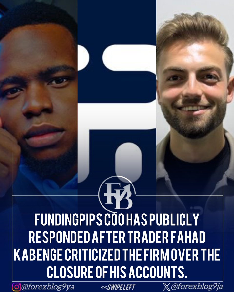 forexblog9ja's tweet photo. 🚨BREAKING: Funding Pips has publicly responded after trader Fahad Kabenge criticized the firm over the closure of his accounts.

In a statement, Chief Operating Officer Alaa said the decision was based on evidence showing Fahad’s accounts were accessed from five different devices, which the company says were also used by eight other users in Uganda. Funding Pips said the issue was not related to IP addresses or VPN usage, adding that a detailed evidence report had already been shared with the trader.

The firm said it had previously processed more than $60,000 in payouts across 17 withdrawals for Fahad and described the public allegations as disappointing, while maintaining that it supports traders who compete fairly.