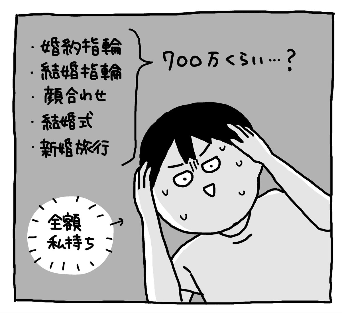 hondagobo's tweet photo. もしかして結婚するというのはものすごくお金がかかるのでは…？

皆さんどうやってこの大イベントを乗り切ったんだよ…。漢気を見せるしかないかもしれませんね😃ｱﾜﾜﾜﾜ https://t.co/b0mAoKu1Ik