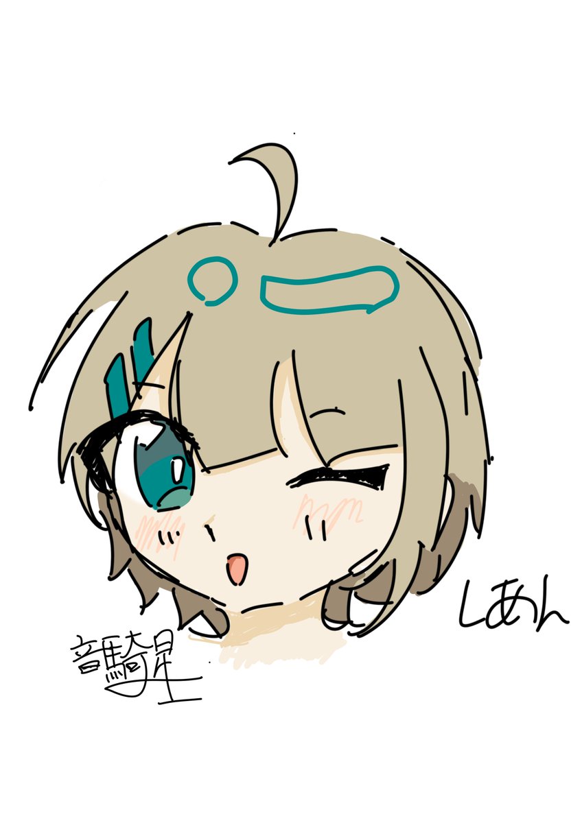 gumimatu's tweet photo. 落書き
＃メメリ絵 https://t.co/0mgDPwkQgs