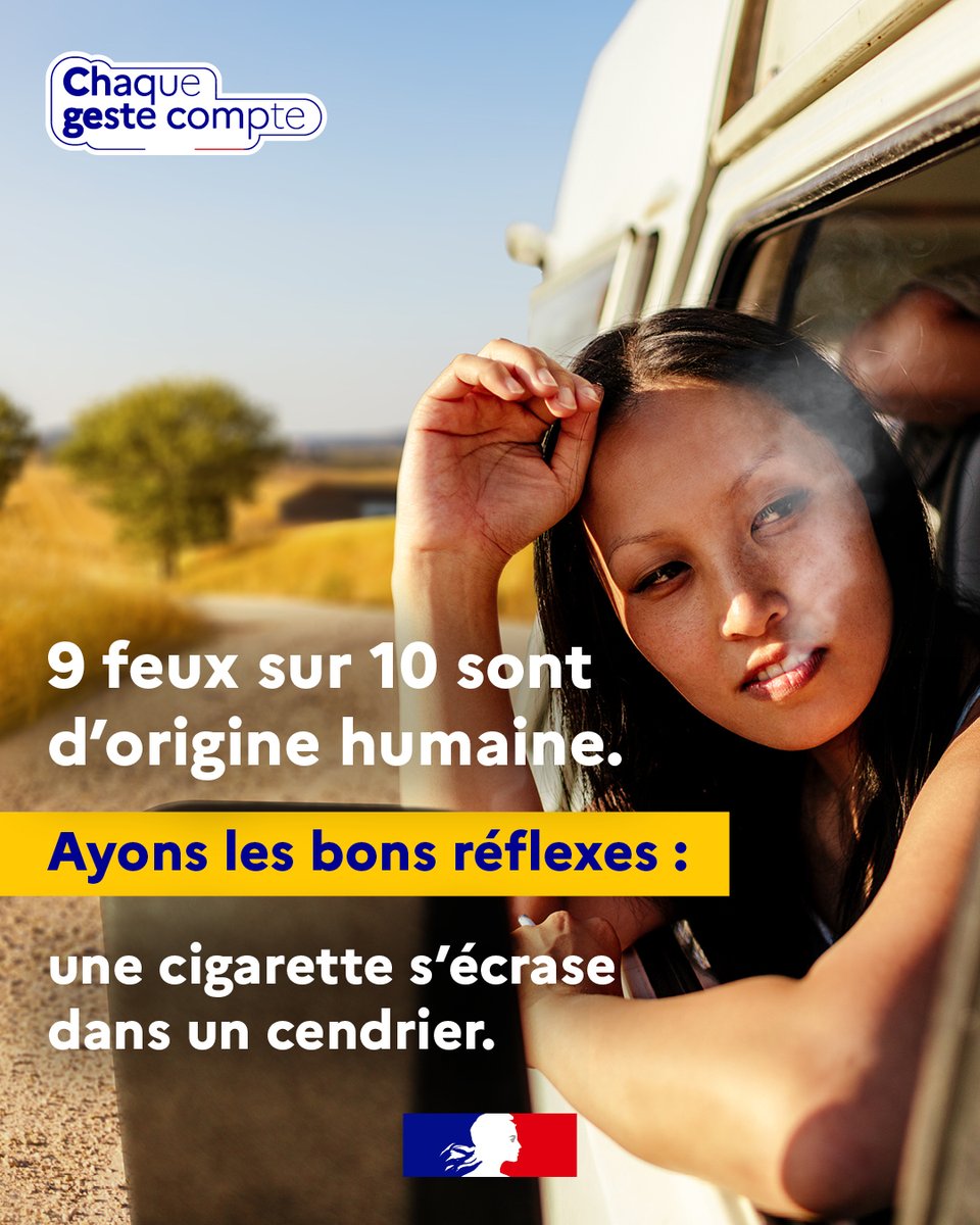 PrefAquitaine33's tweet photo. #Prévention 🔥🌳| 9 feux sur 10 sont d'origine humaine.

#AyonsLesBonsRéflexes : Vous êtes fumeur ? Le bon réflexe, c'est de jeter vos mégots dans un cendrier. En forêt, il est interdit de fumer.  

📞En cas d’incendie, appelez le 18, le 112 ou le 114. 
📎En savoir plus sur https://t.co/s1CjopwTst

@Interieur_Gouv | @SecCivileFrance | @Ecologie_Gouv