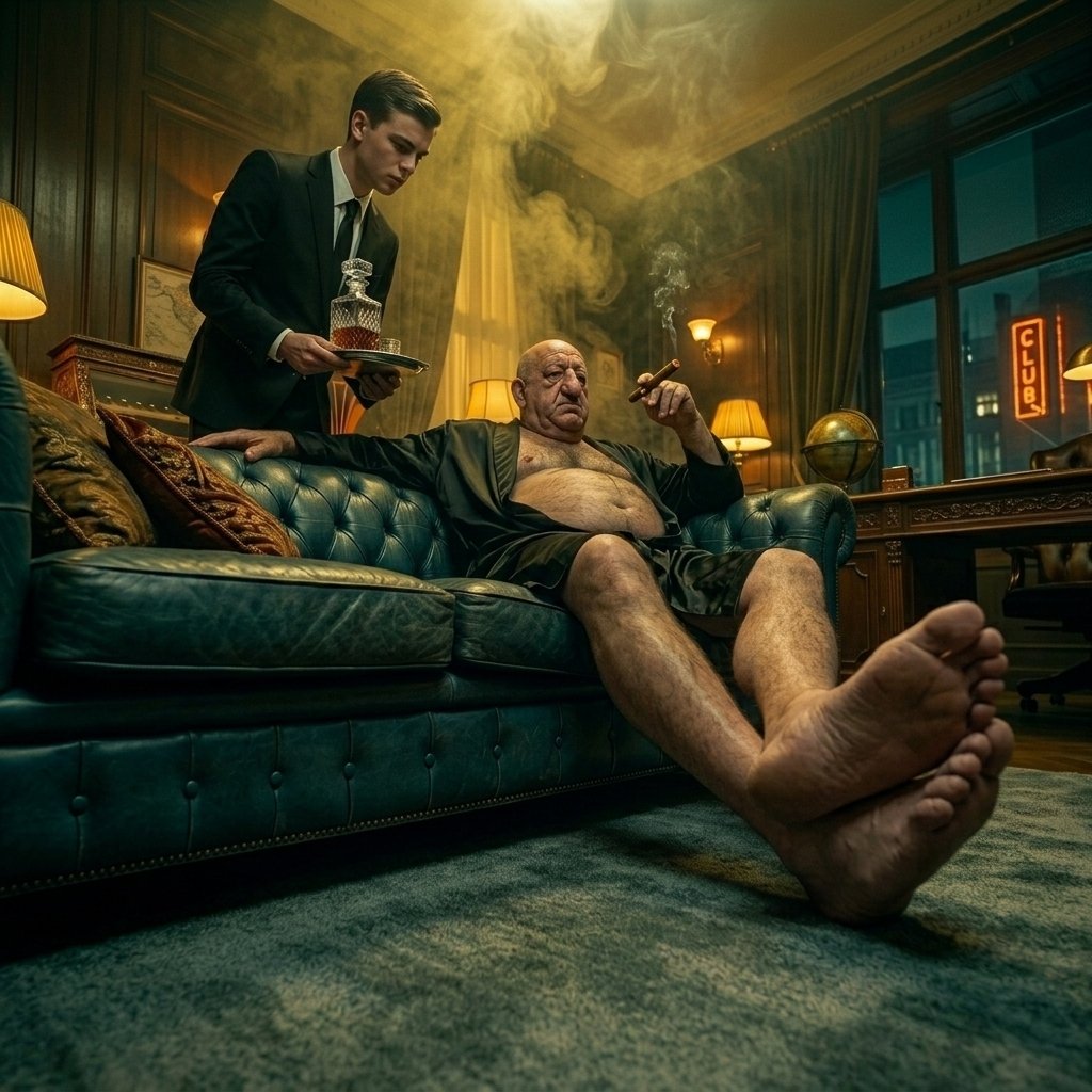 HeavySackStudio's tweet photo. Troll is relaxing in his office, waiting to inspect today's delivery.  His dad taught him to work hard, but he also learnt that playing by the rules doesn't get you far. 

#heavysack #mafiaboss #dadbod #aistorytelling #sugardaddy #feetfetısh https://t.co/PqwlirKitr