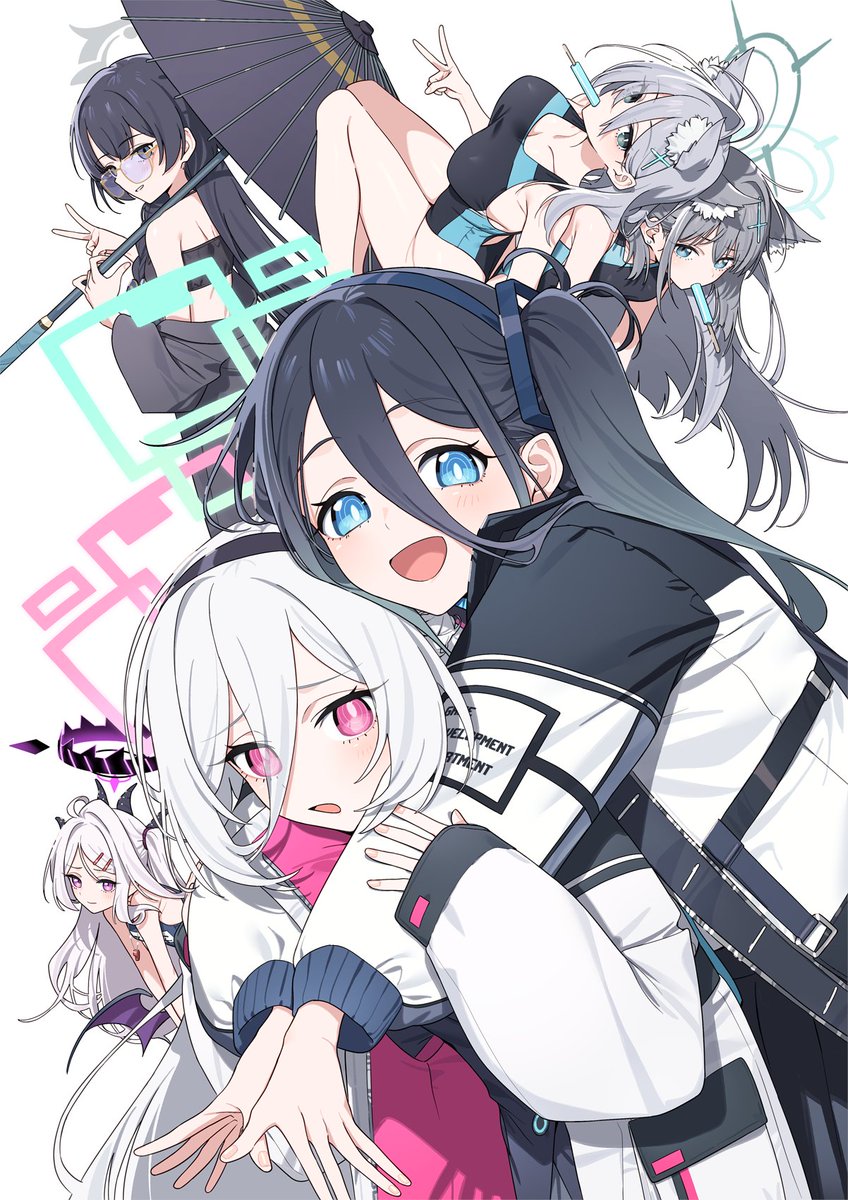 haya_kewi's tweet photo. ブルアカ本の表紙絵 https://t.co/8gANuClJvQ