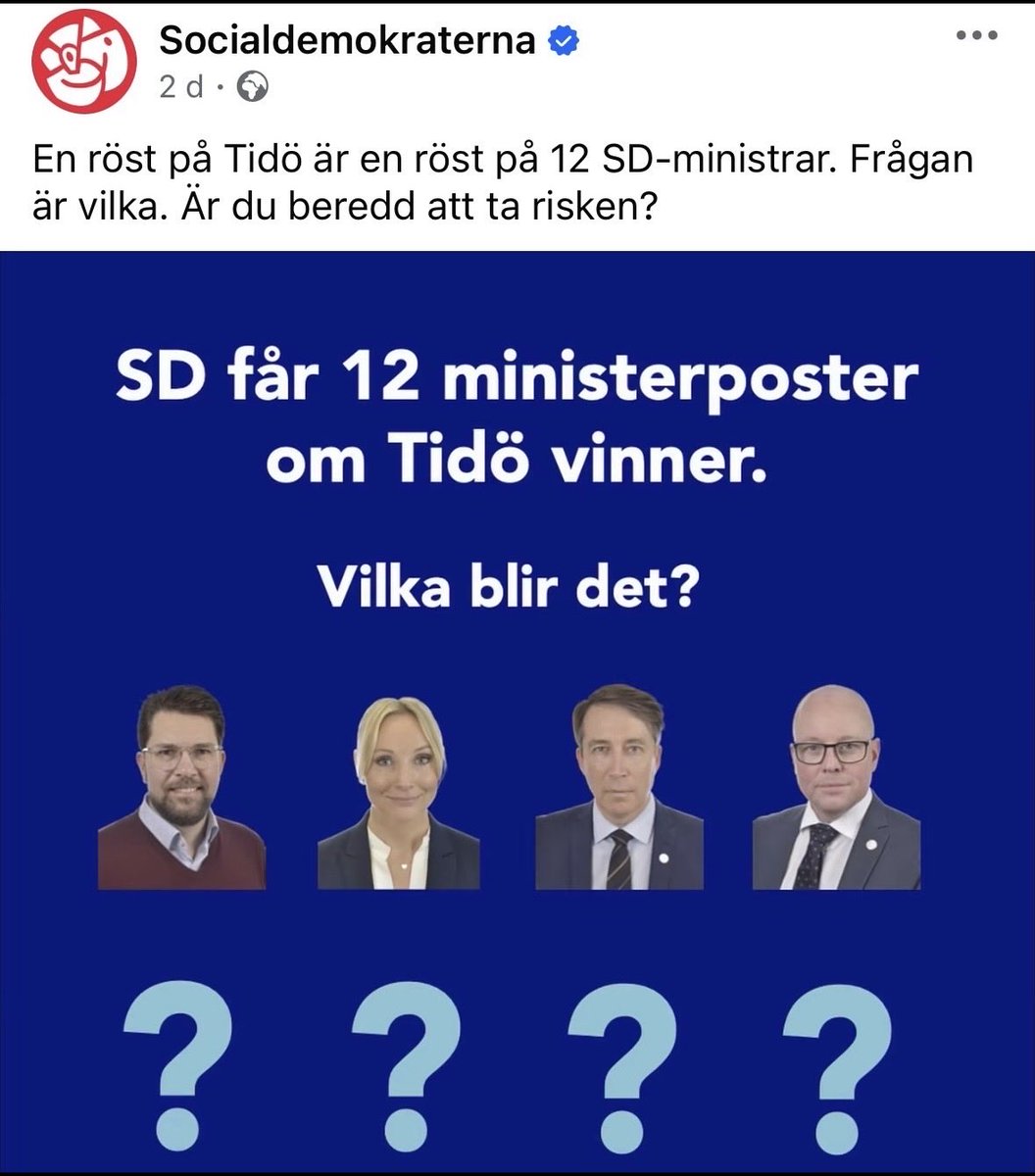 RichardJomshof's tweet photo. Mina kära kamrater i Socialdemokraterna. Den enda ministerpost jag kan tänka mig är den som avislamiseringsminister. Som den vänliga själ jag är kan jag tänka mig att ta ett pedagogiskt samtal med er om detta. Jag vet nämligen att det riskerar att slå hårt mot era importerade islamistiska kärnväljare och att det därför kan komma att skapa en del trauman hos er.

Men så här är det: till skillnad från er så tror jag på demokratin och att den är värd att försvaras från de antidemokratiska, våldsförespråkande, antisemitiska och kvinnofientliga krafter ni har släppt lös i Sverige. Och till skillnad från er så sätter jag Sverige främst, alltid och i alla lägen. 

Jag lovar därför att ägna hela min politiska gärning åt att försöka minimera skadeverkningarna av den sjuka politik ni driver. Det spelar nämligen ingen roll om vi talar om den accelererade segregationen, det växande utanförskapet, gängkriminaliteten, den organiserade brottsligheten, islamiseringen, förnedringsrånen eller överfalls- och gruppvåldtäkterna. Allt är en följd av den högst medvetna politik ni har tvingat på det svenska folket. 

Jag skulle vilja gå så långt som att säga att den är ett förräderi mot Sverige och det svenska folket. Det finns för övrigt en historisk parallell jag skulle kunna göra här om en viss norsk landsförrädare som valde att förråda sitt land precis som ni. Men jag tror ni vet vad jag menar vid det här laget, så jag låter det vara osagt. 🫶🏻