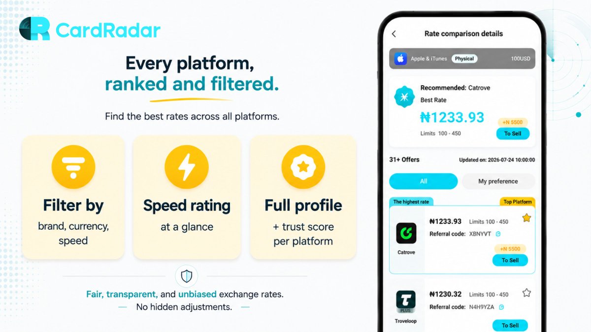 opps_card's tweet photo. Tired of being scammed by trading platforms?

Losing money on bad rates. Can't withdraw when you need it. 

 Set rate alerts so you never miss the best deal again.