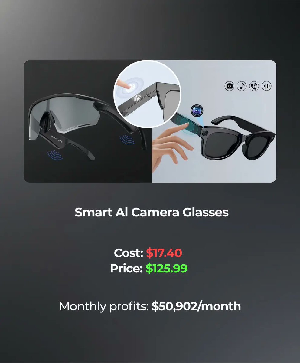 winproducts_io's tweet photo. 4 winning products to sell today 👇

- Portable Mini Cloth Dryer
- Bathtub Bubble Massage Mat
- Home Soda Making Machine
- Smart AI Camera Glasses https://t.co/aUhzO9tpKB