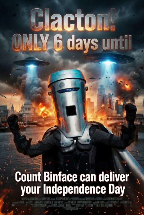 SalfordMe2023's tweet photo. Vote Binface. Vote Honesty. https://t.co/TzzTTP3drs