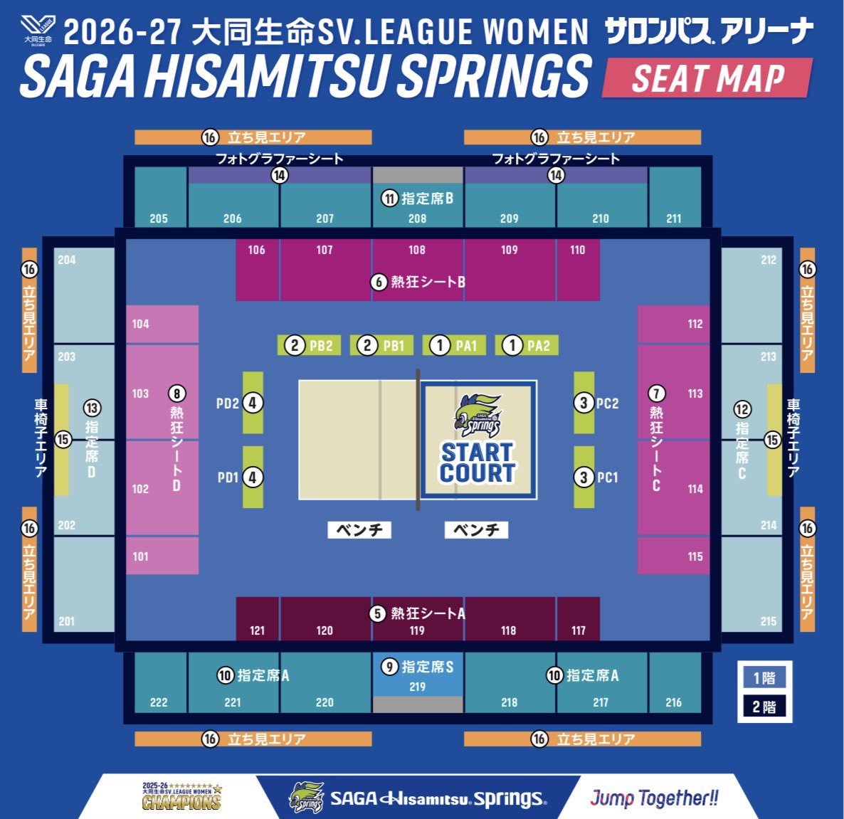 springsofficia1's tweet photo. 🏐🎫2026-27 大同生命SV.LEAGUE WOMEN
ホームゲームチケット販売スケジュール発表💙

🏟️11/14(土)・11/15(日)
#サロンパスアリーナ

💎CLUB SPRINGS先行販売
🗓️10/3(土) 10:00～

🎟️一般販売
🗓️10/10(土) 10:00～

※11/21(土)・22(日)開催のSAGAアリーナホームゲームも同日（10/10）より一般販売、FC先行は10/3より同時販売開始となります。

チケット概要はこちら✅
🔗 https://t.co/LgG5MYfzGK

サロンパスアリーナでお待ちしています🤝💙

#SVリーグ #バレーボール #佐賀 #鳥栖