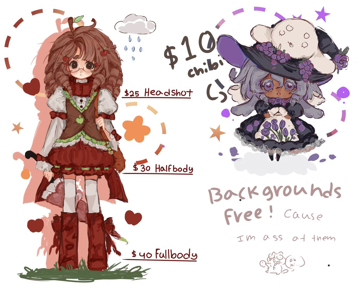 SORAerestu's tweet photo. I redid my comm sheet :D https://t.co/R6htvh2mwx