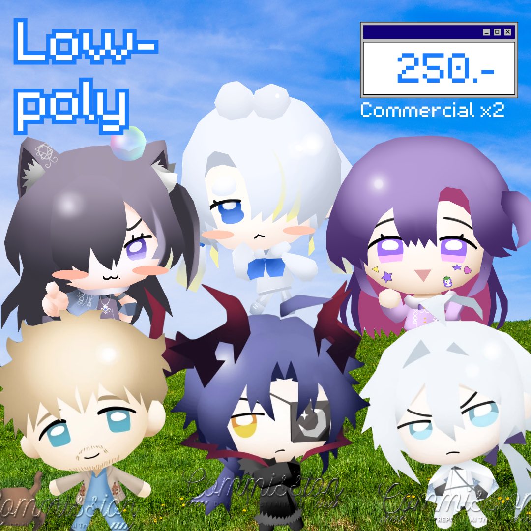 malocingicms's tweet photo. เปิดคมชสไตล์ low-poly ค่ะ . ݁₊ ⊹ รอบใหม่ม���แน้วว

คิว (0/5) 

สามารถจองได้คิวละ 2 บรีฟค่ะ
เมนชั่นได้เลยค่ะ
_______

ราคาน้องละ 25o
ชพณ/ใช้ในการสตรีม/ออกกู้ดส์ x2

_______
*** ไม่รับผ่อน , ไม่รับงานเร่ง
ระยะการทำงานต่อคิว 3 วัน - 1 สัปดาห์

#commission #คอมมิชชั่น #chibi https://t.co/ZpGfRV7wQP