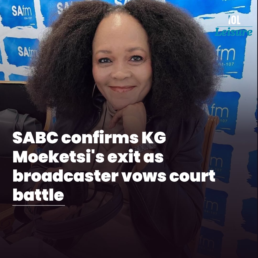 IOL_Leisure's tweet photo. The SABC has confirmed KG Moeketsi's contract was terminated after an internal process, but she disputes the fairness of her SAfm dismissal and is now raising funds for High Court legal action.
Read on https://t.co/d2hObSTvW2
#KGMoeketsi #SABC #SAfm https://t.co/N05PWF4laO