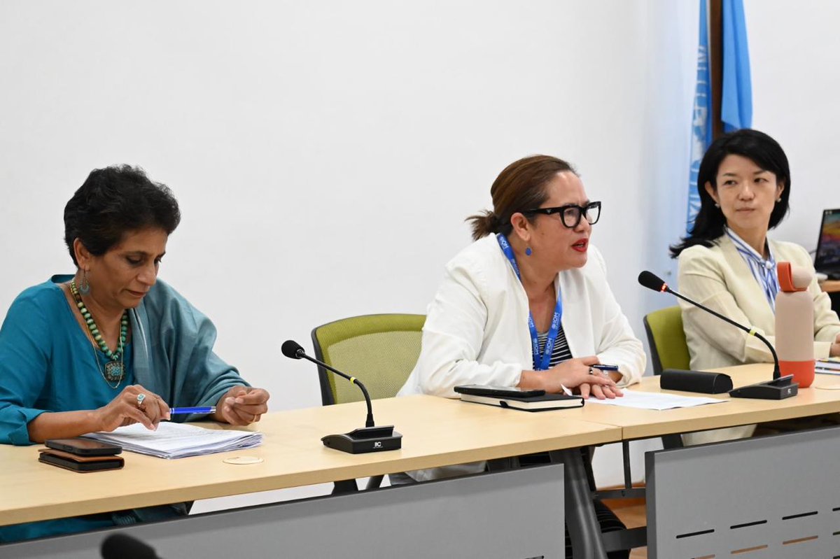 UNSriLanka's tweet photo. As global funding sources shift, the UN underscores the need for wider partnerships &amp; new financing models to support the #GoSL &amp; people of 🇱🇰

@kanniwignaraja, #UN Asst Secretary-General &amp; @UNDPasiapac Regional Director, discussed this &amp; more with the UN Country Team this week. https://t.co/5vir95K5B4