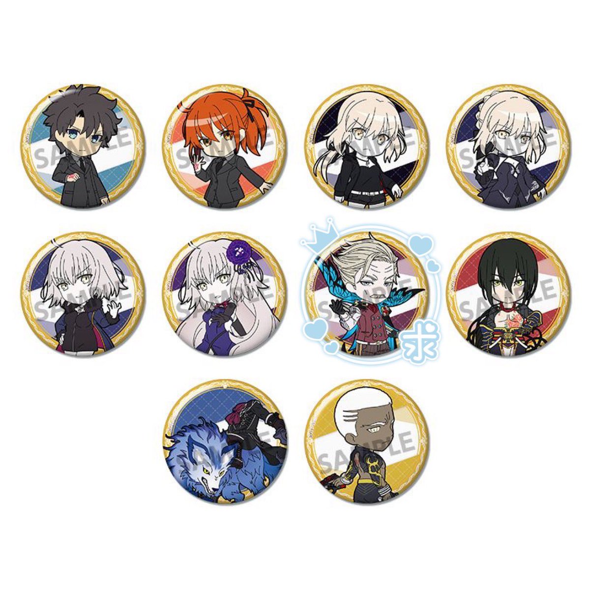 moimo_12's tweet photo. ぴくりる！ Fate/Grand Order 缶バッジ vol.8 譲渡 交換 

譲)画像参照

求)400円/個、ホームズ、モリアーティ

アニメイト、もしくはホビストにて〜5box予約予定です。枠が決まらなければ白紙の可能性あります。
宜しくお願いします。 https://t.co/gjpf28NyAl