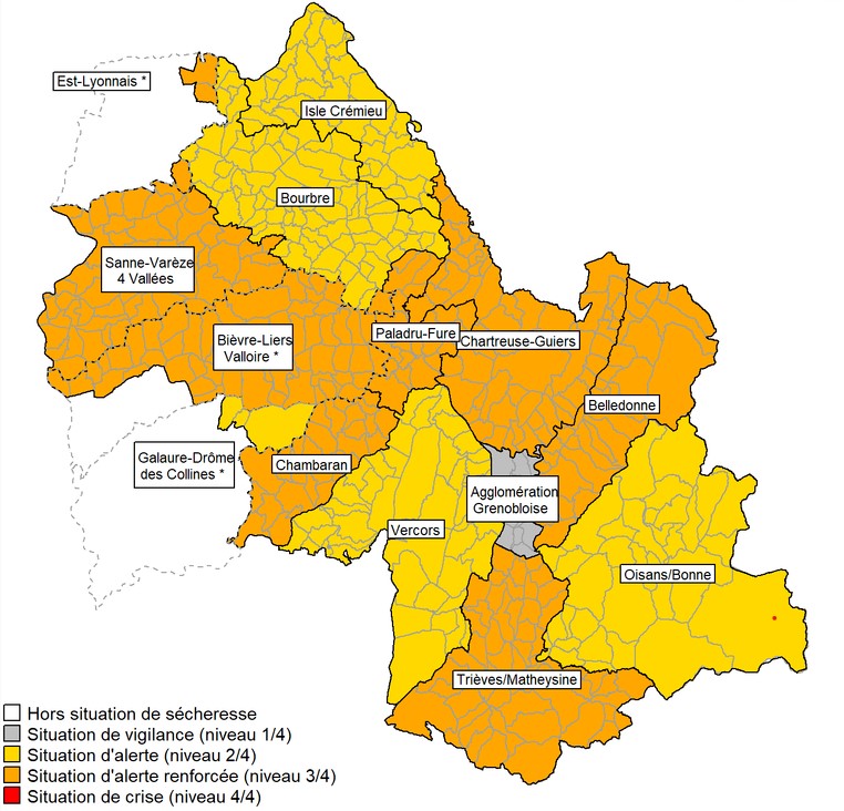 Image de Préfète de l'Isère - 💧 #Sécheresse | Face à  une situation hydrologique qui continue de se dégrader, de nouvelles mesure