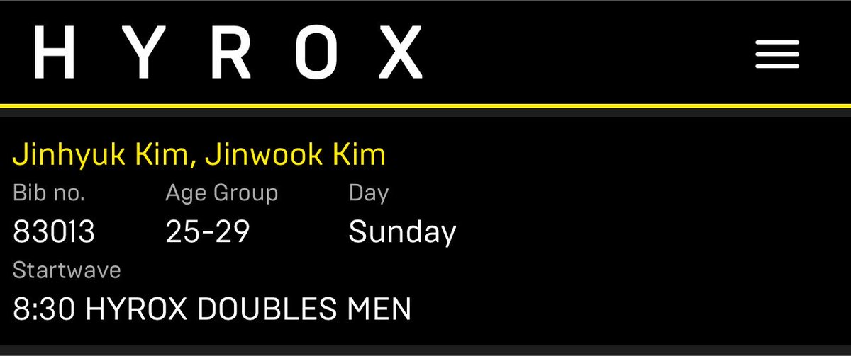 ArmTaen9's tweet photo. รายชื่อ Hyrox มาแล้ววว
จินลงกับพี่จินฮยอก วันอาทิตย์ที่16 waveจินปล่อยตอน 8:30
ใครสะดวกไปให้กำลังใจจินกัน
#JINWOOKkim https://t.co/POPIVOIhJI