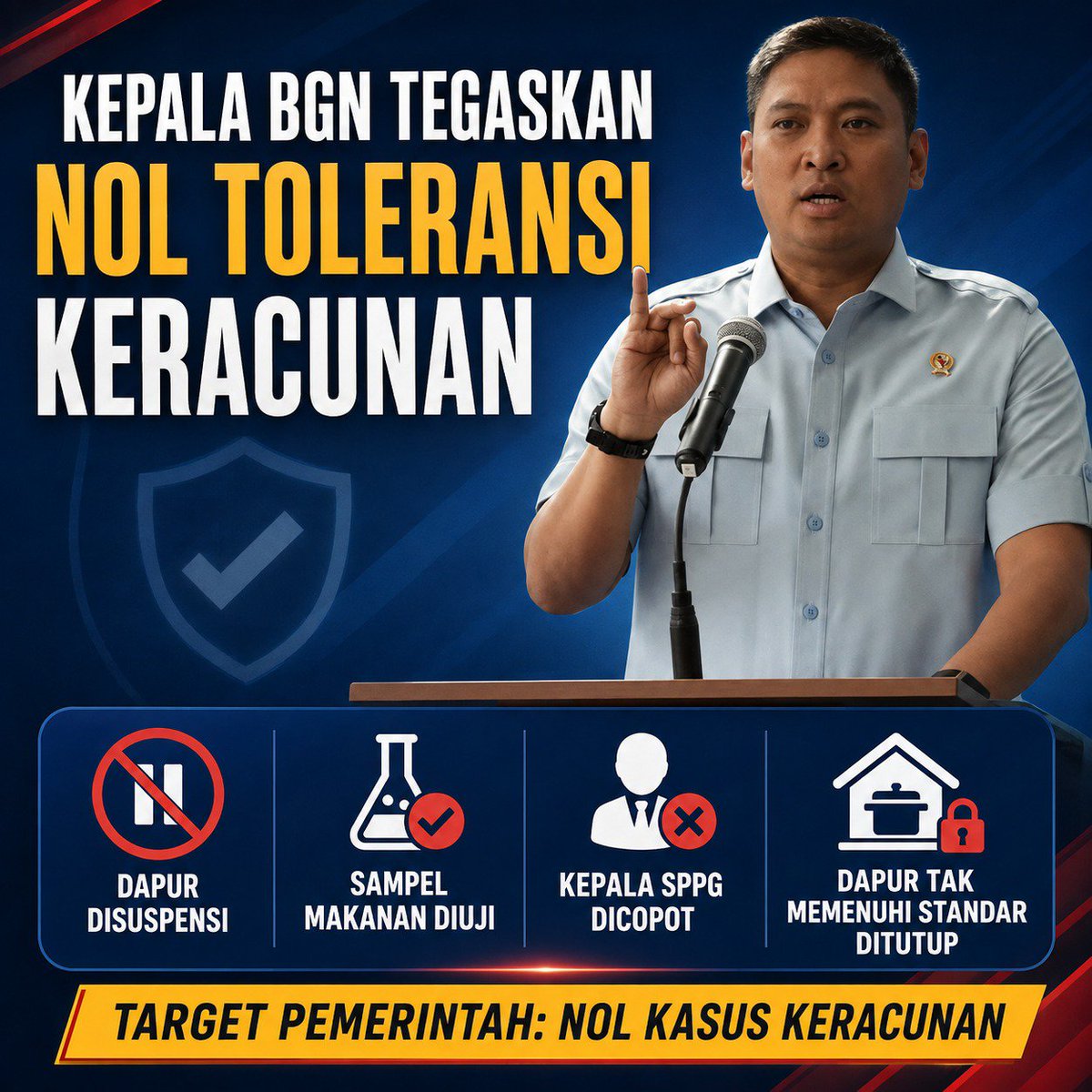 kaarelion's tweet photo. Gak ada ruang lepas kontrol di MBG, semua pengelola dan dapur dapat pengawasan penuh, kualitas dan keamanan naik #LanjutkanMBG https://t.co/Y9zjFRt4vi