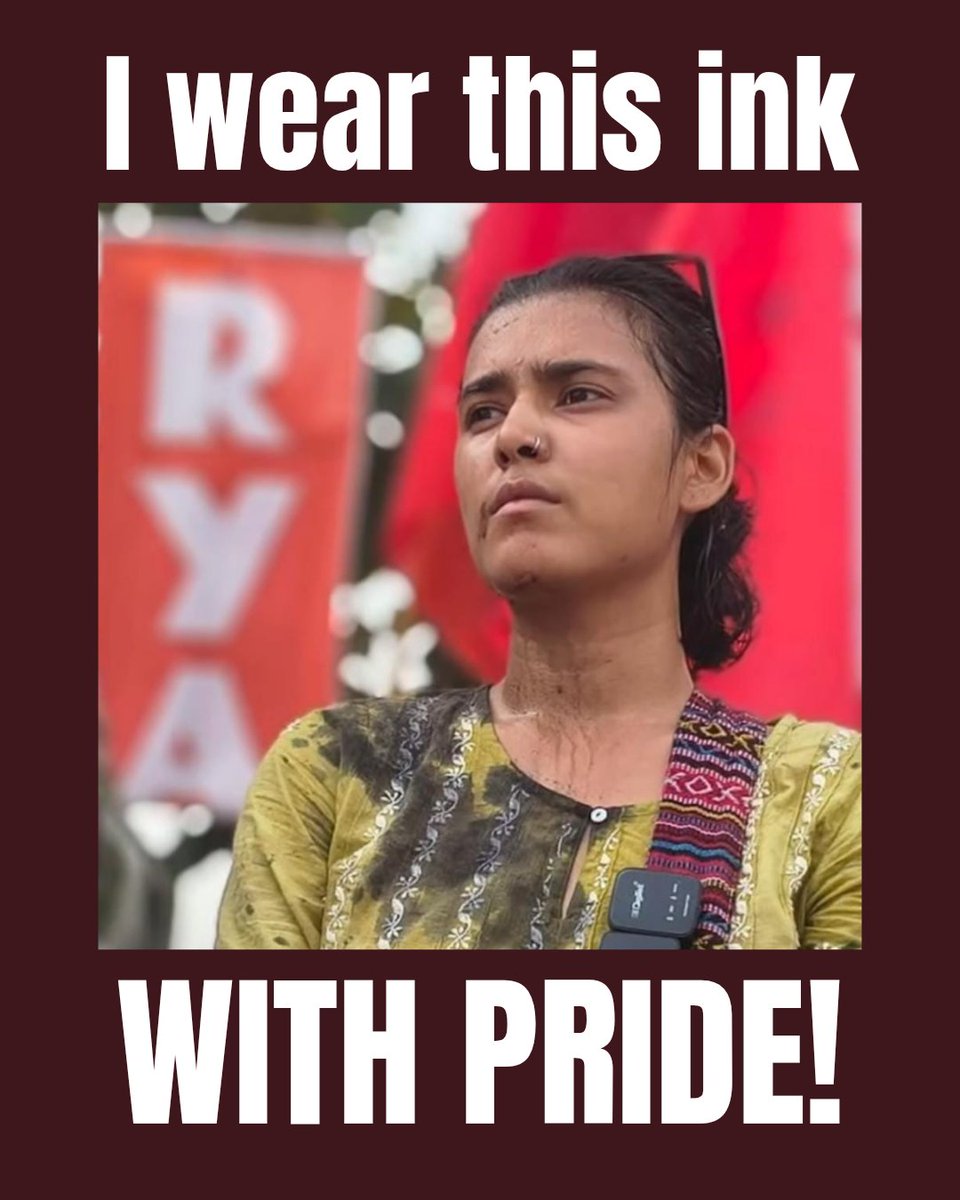 neha_aisa's tweet photo. RSS-BJP goons throw ink at me and around 20 other women in Ranchi, Jharkhand!

For them ink is a tool to try to shame others, we will write the future with ink! https://t.co/52XvCZiwK5