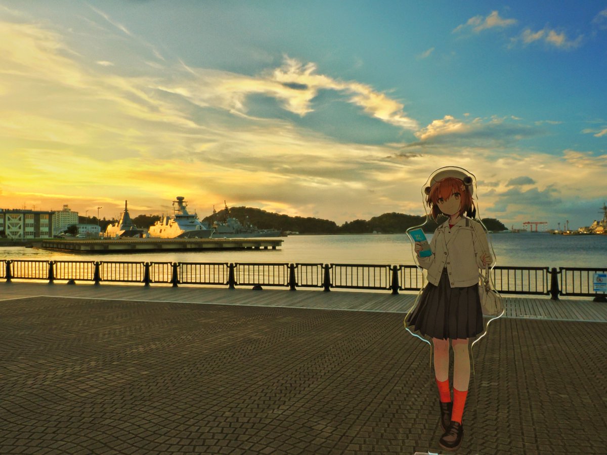 fnoiru's tweet photo. それでは横須賀より離脱します〜。
さらば〜い!!!
#艦娘旅行記　#艦これアクスタ写真部
#旅する艦娘 https://t.co/exmYFhzUyt