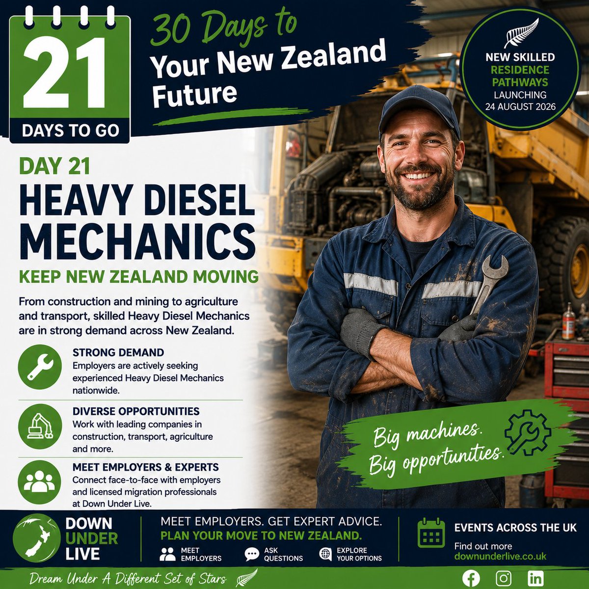 Getmedownunder's tweet photo. New Zealand is hiring !! Job opportunities at Down Under Live this October https://t.co/37htIFASIa