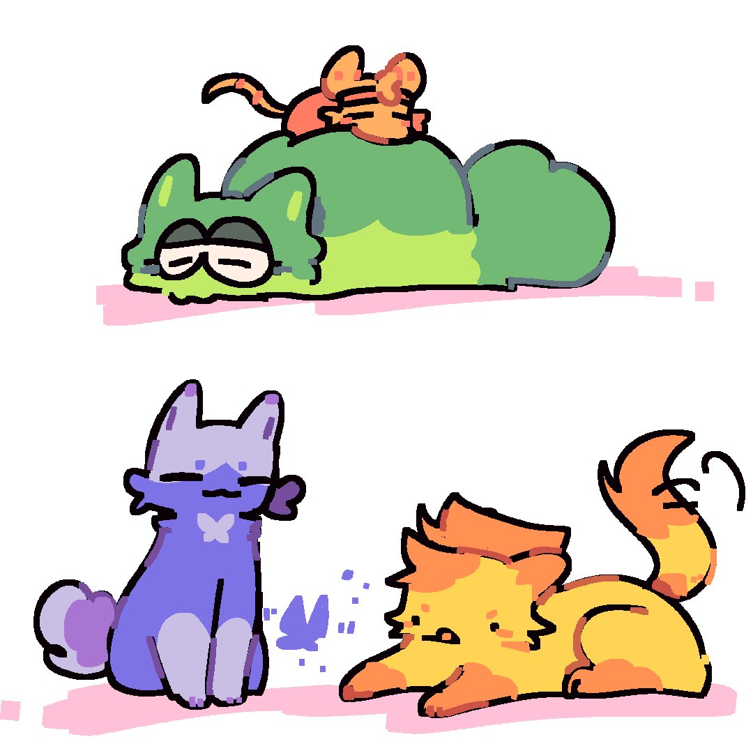 Grey___cat's tweet photo. I draw more flower cats,which one do you like？
#deltarune https://t.co/pRFxrsXvpH