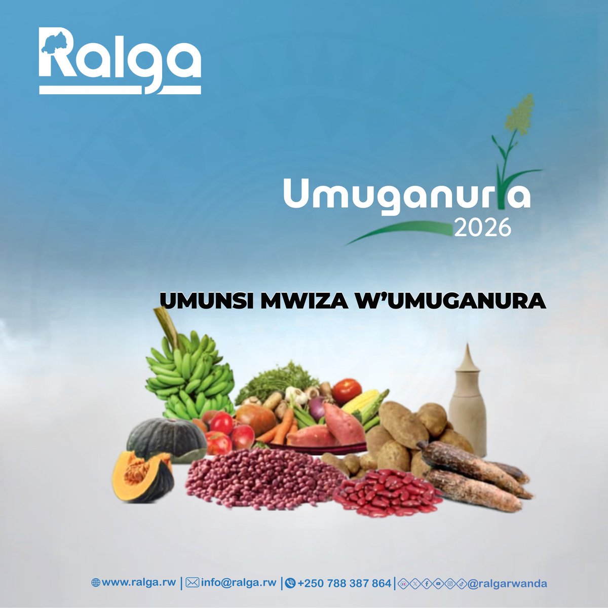 ralgarwanda's tweet photo. Ishyirahamwe ry'Uturere n'Umujyi wa Kigali (RALGA) ryifurije Abanyarwanda bose umunsi mwiza w'Umuganura. https://t.co/GS7UPpEMEQ