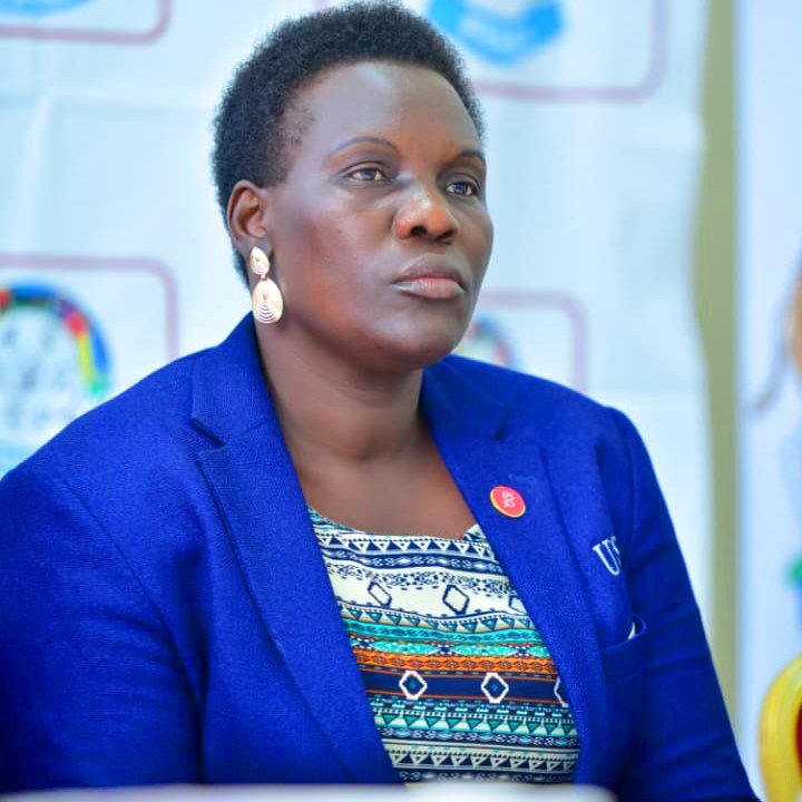 ApolotHarrietM's tweet photo. "1st Vice President Margaret Harriet Apolot, on behalf of President @MugishaJustus16, thanked all members and delegates for attending the #FEASSAGames 2026 Draws at GNS and assured teams that official fixtures will be released soon." https://t.co/554EbXiETY
